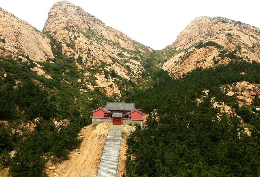 【寺庙】平度两目山寺庙大殿-和玺彩画