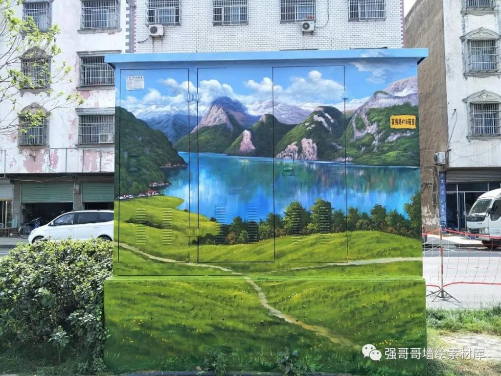 墙绘素材丨配电箱绘画作品分享