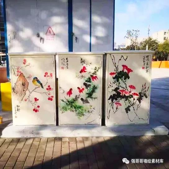 墙绘素材丨配电箱绘画作品分享